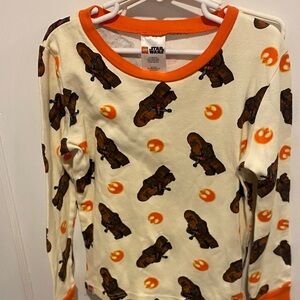 LEGO Star Wars Kids Long Sleeve Shirt - Cream and Orange size 10